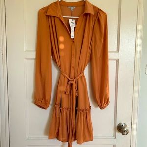 Naked Zebra dress| long sleeve dress| size small| new with tag| button dress